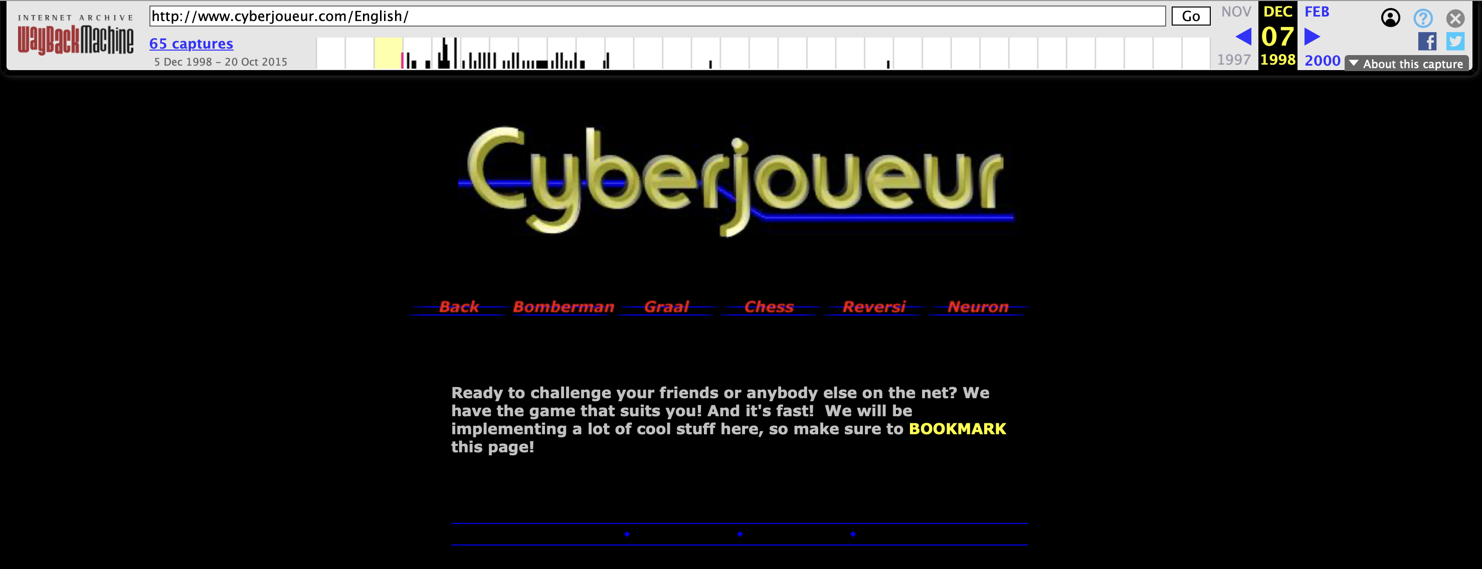 Cyberjoueur • Winter 1998