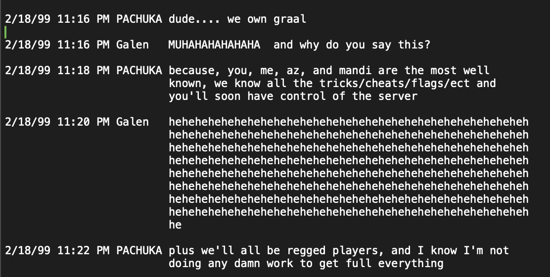 PACHUKA declares cheaters as rulers of Graal.