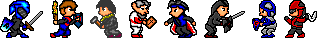 Graal3D.com "Graal iconic players" cast, featured in the graphical trophy.